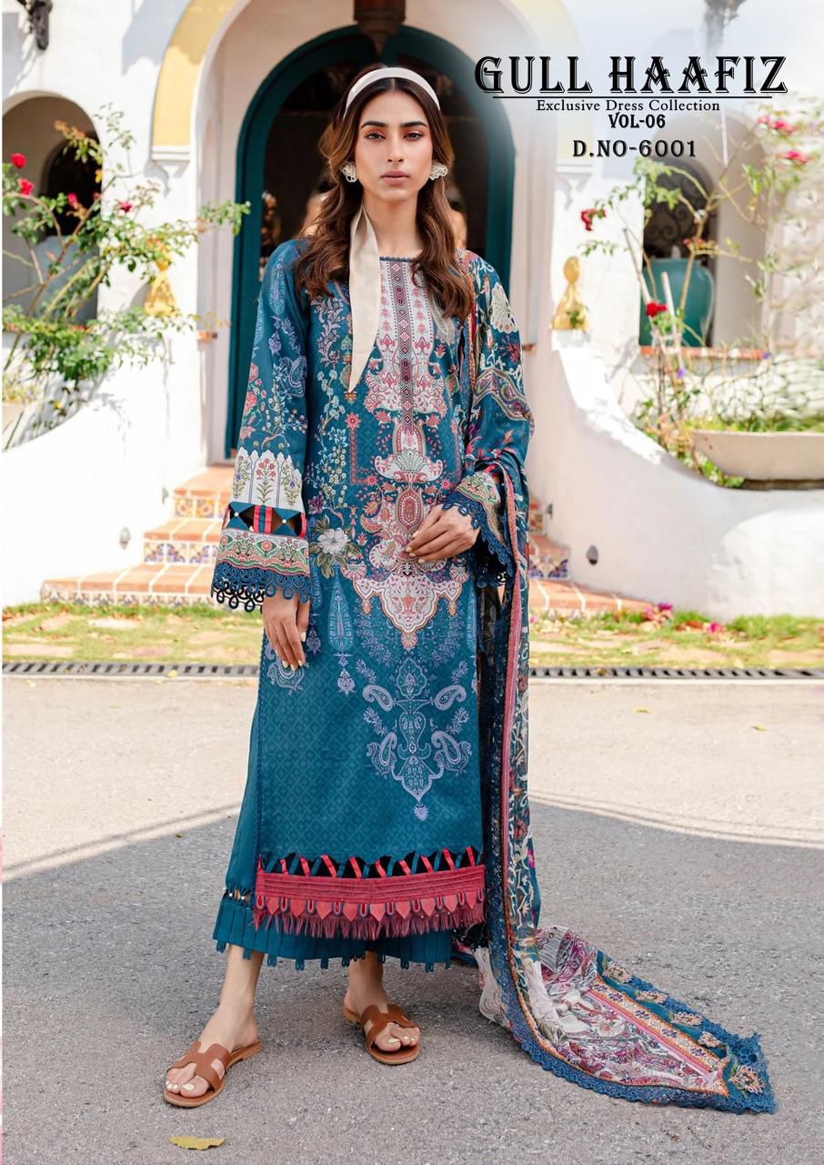 Gull Haafiz Vol 6 Nandgopal Cotton Karachi Salwar Suits Exporter Ahmedabad