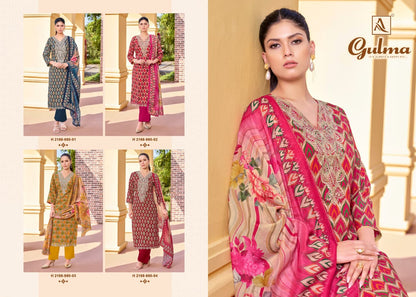 Gulma Alok Viscose Reyon Karachi Salwar Suits Wholesale Price
