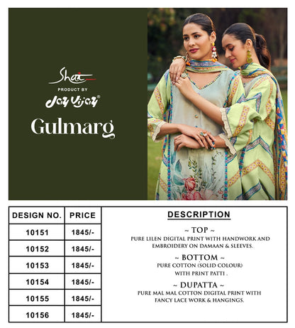 Gulmarg Jay Vijay Shai Pure Linen Pant Style Suits Manufacturer