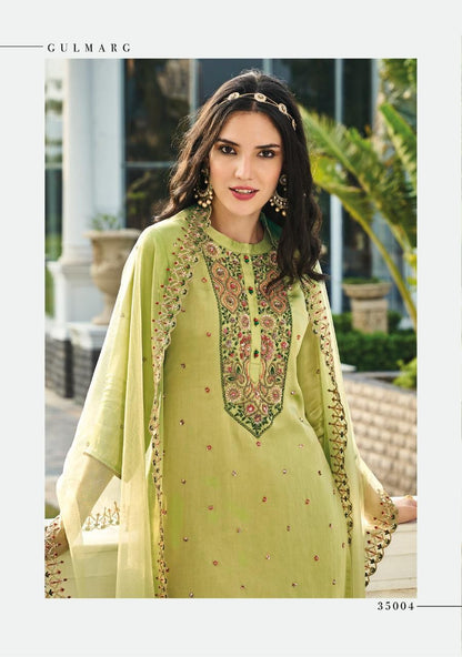Gulmarg Kalki Fashion Chinon Chiffon Readymade Sharara Suits Wholesale Rate