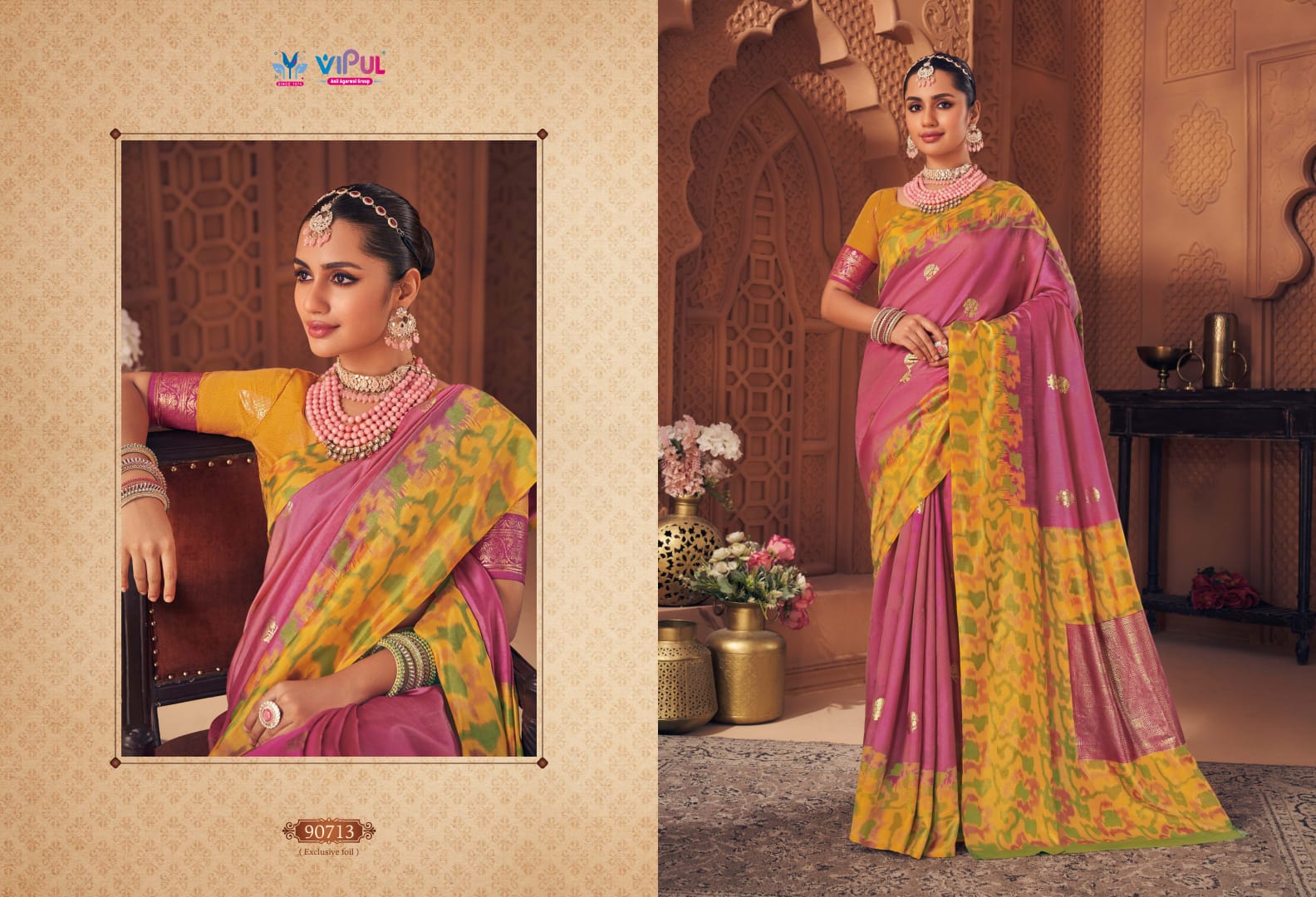 Gulmarg Silk Vol 7 Vipul Soft Silk Sarees Wholesale
