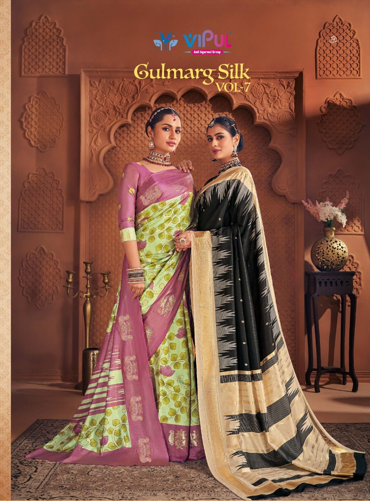 Gulmarg Silk Vol 7 Vipul Soft Silk Sarees Wholesale
