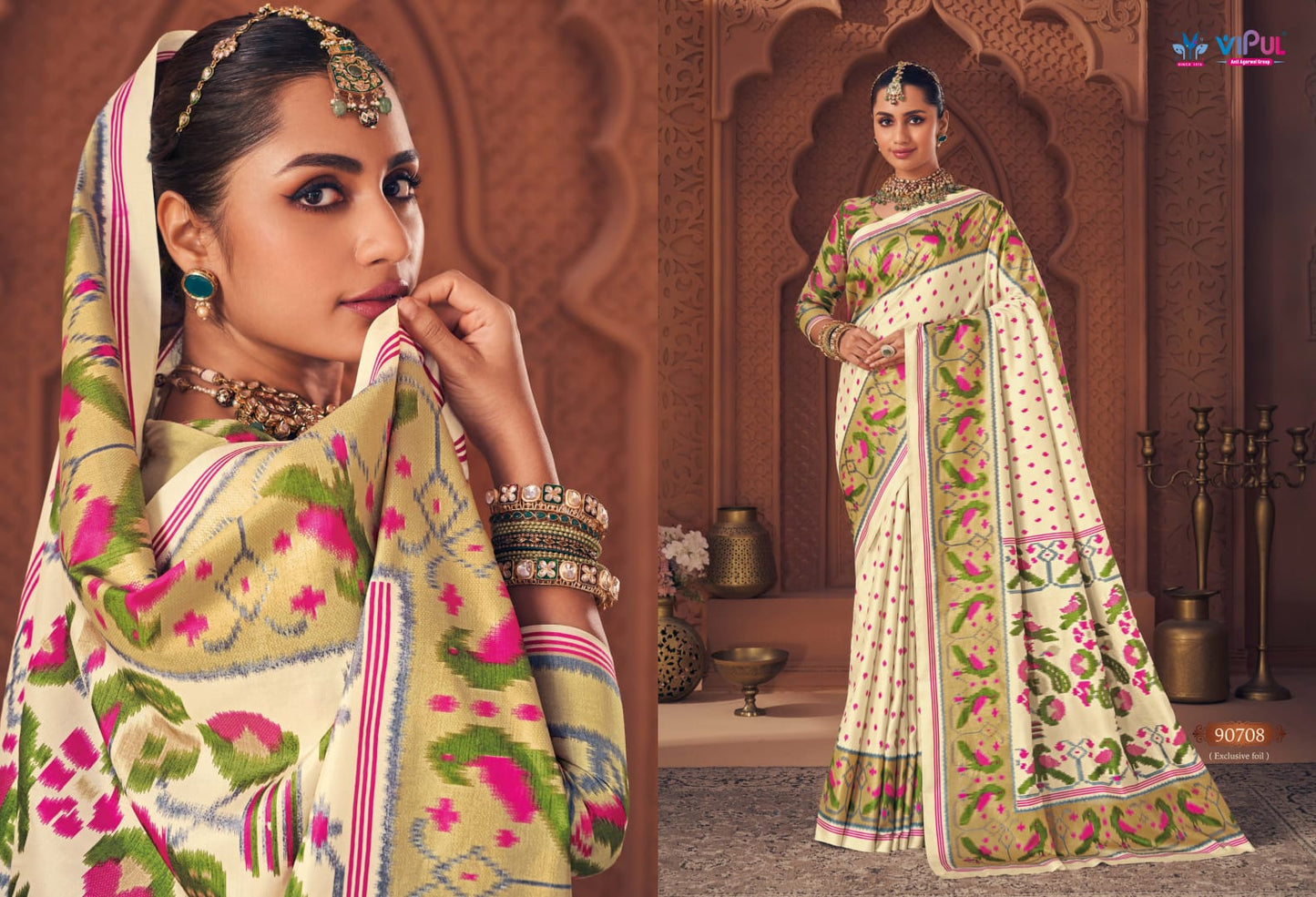 Gulmarg Silk Vol 7 Vipul Soft Silk Sarees Wholesale
