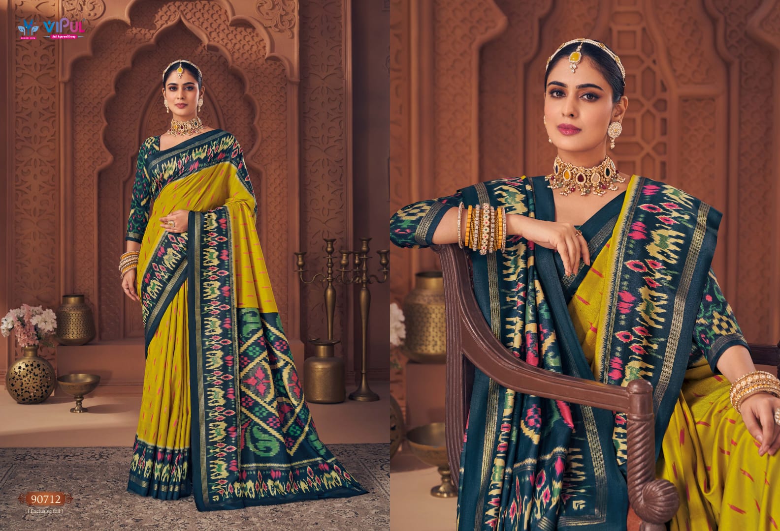 Gulmarg Silk Vol 7 Vipul Soft Silk Sarees Wholesale