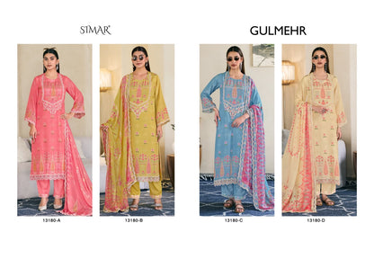 Gulmehr Muslin Simar Viscose Pant Style Suits Wholesale Rate