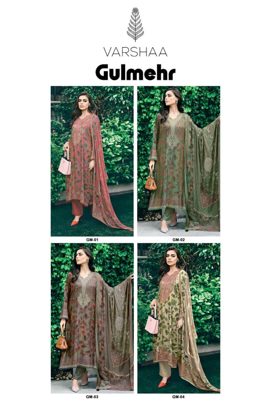 Gulmehr Varshaa Tissue Simmer Pant Style Suits Manufacturer India
