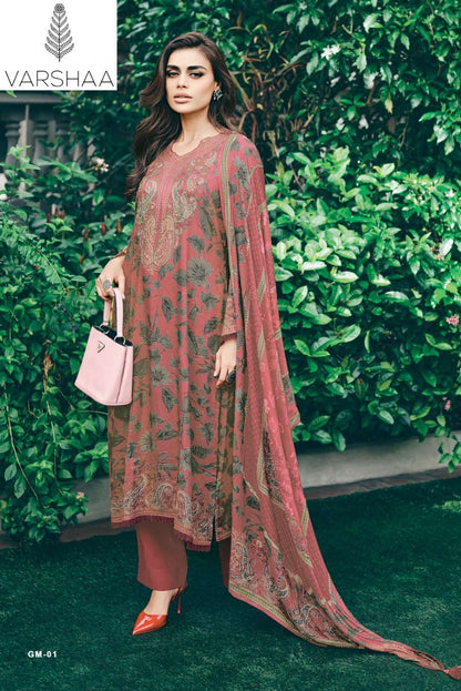 Gulmehr Varshaa Tissue Simmer Pant Style Suits Manufacturer India