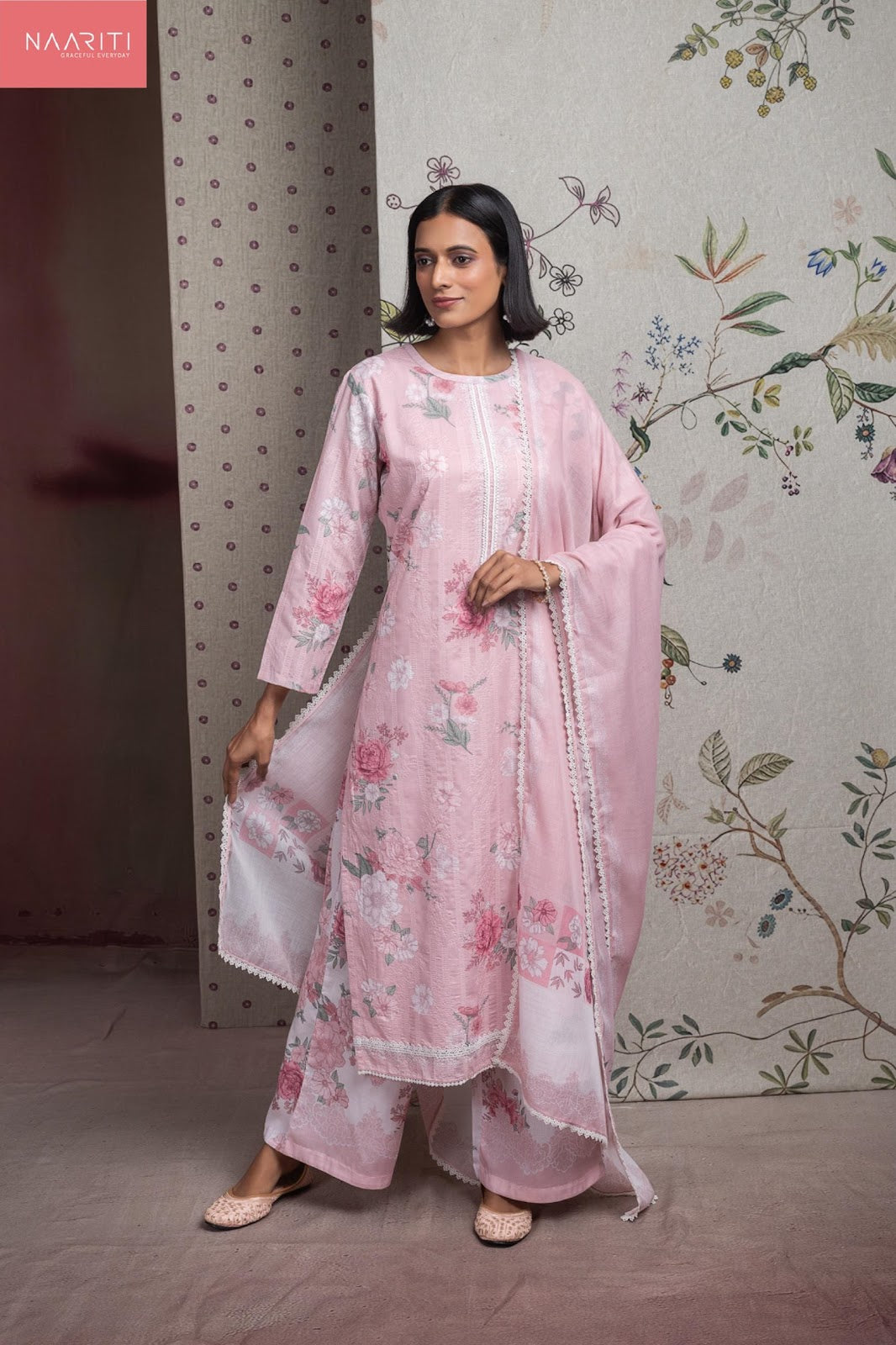 Gulmo 2 Naariti Cotton Plazzo Style Suits Manufacturer Gujarat