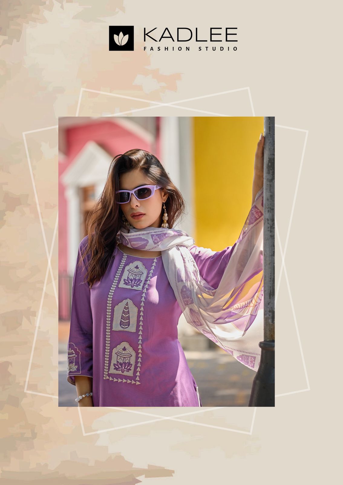 Gulmohar Kadlee Rayon Readymade Pant Style Suits Supplier Ahmedabad
