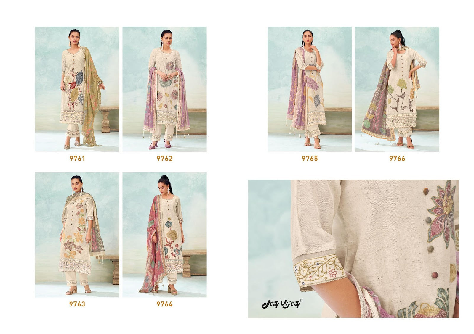 Gulmohar Linen Jay Vijay Jacquard Pant Style Suits Wholesaler India