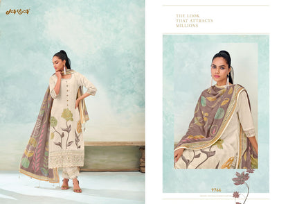 Gulmohar Linen Jay Vijay Jacquard Pant Style Suits Wholesaler India