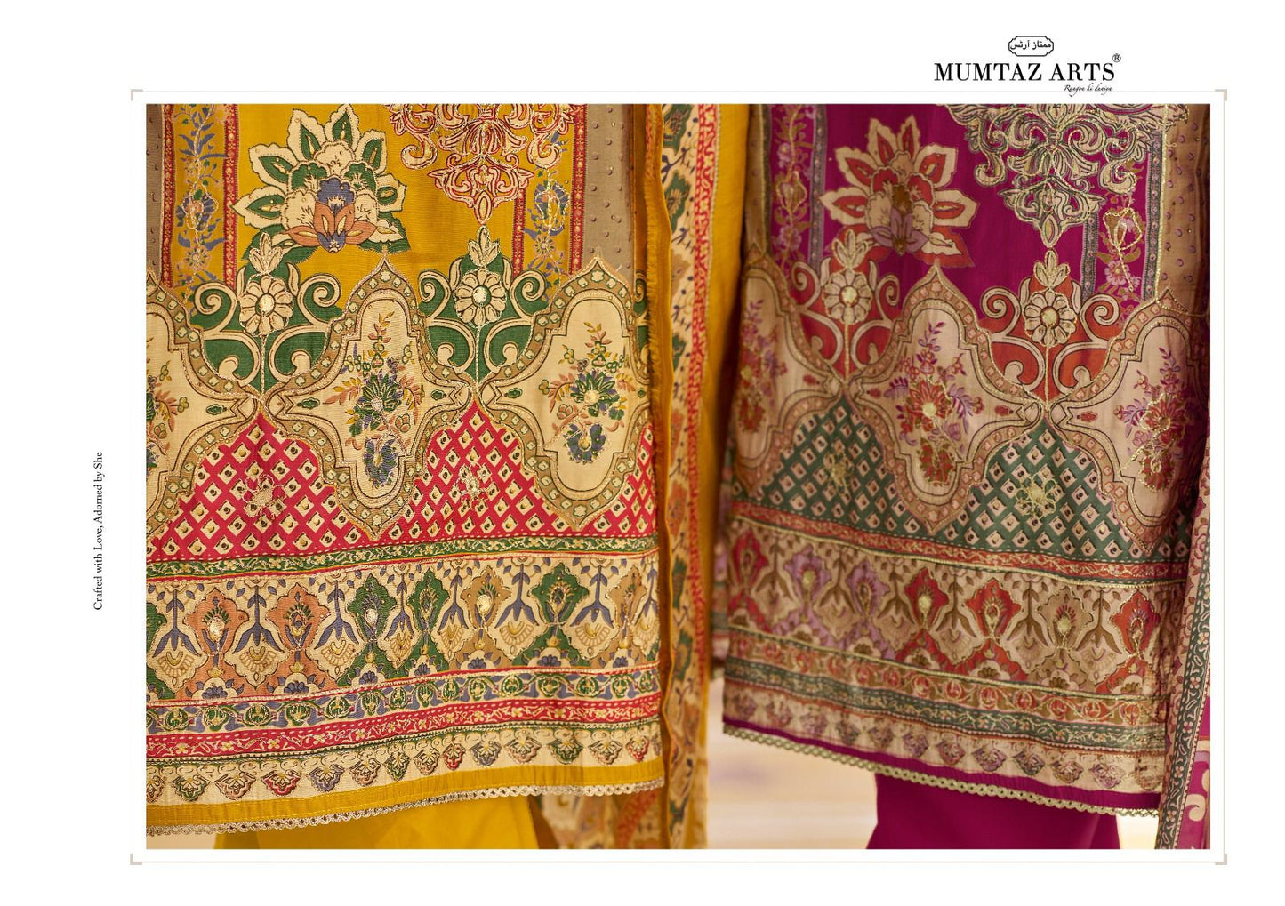 Gulmohar Mumtaz Arts Viscose Muslin Karachi Salwar Suits Exporter Ahmedabad