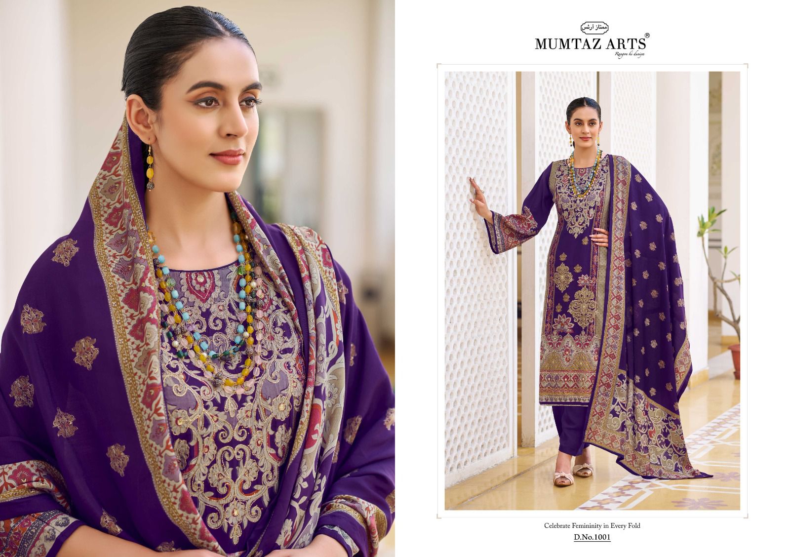 Gulmohar Mumtaz Arts Viscose Muslin Karachi Salwar Suits Exporter Ahmedabad