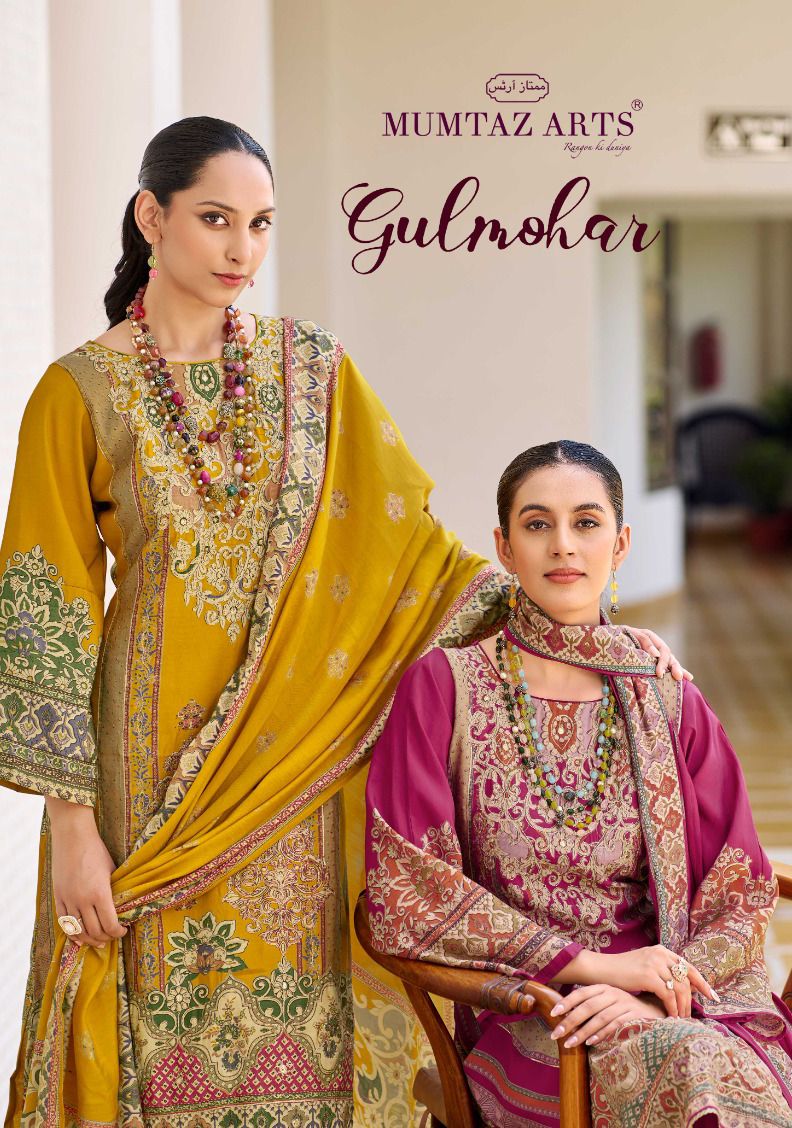 Gulmohar Mumtaz Arts Viscose Muslin Karachi Salwar Suits Exporter Ahmedabad