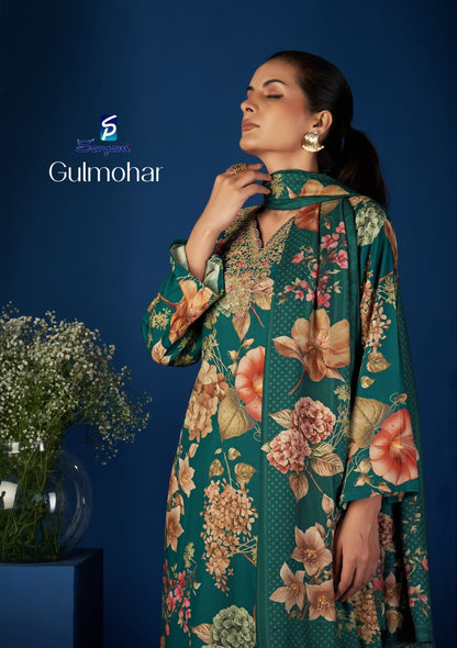 Gulmohar Sargam Prints Pashmina Suits Exporter Gujarat