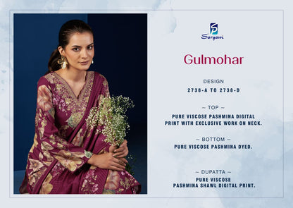 Gulmohar Sargam Prints Pashmina Suits Exporter Gujarat