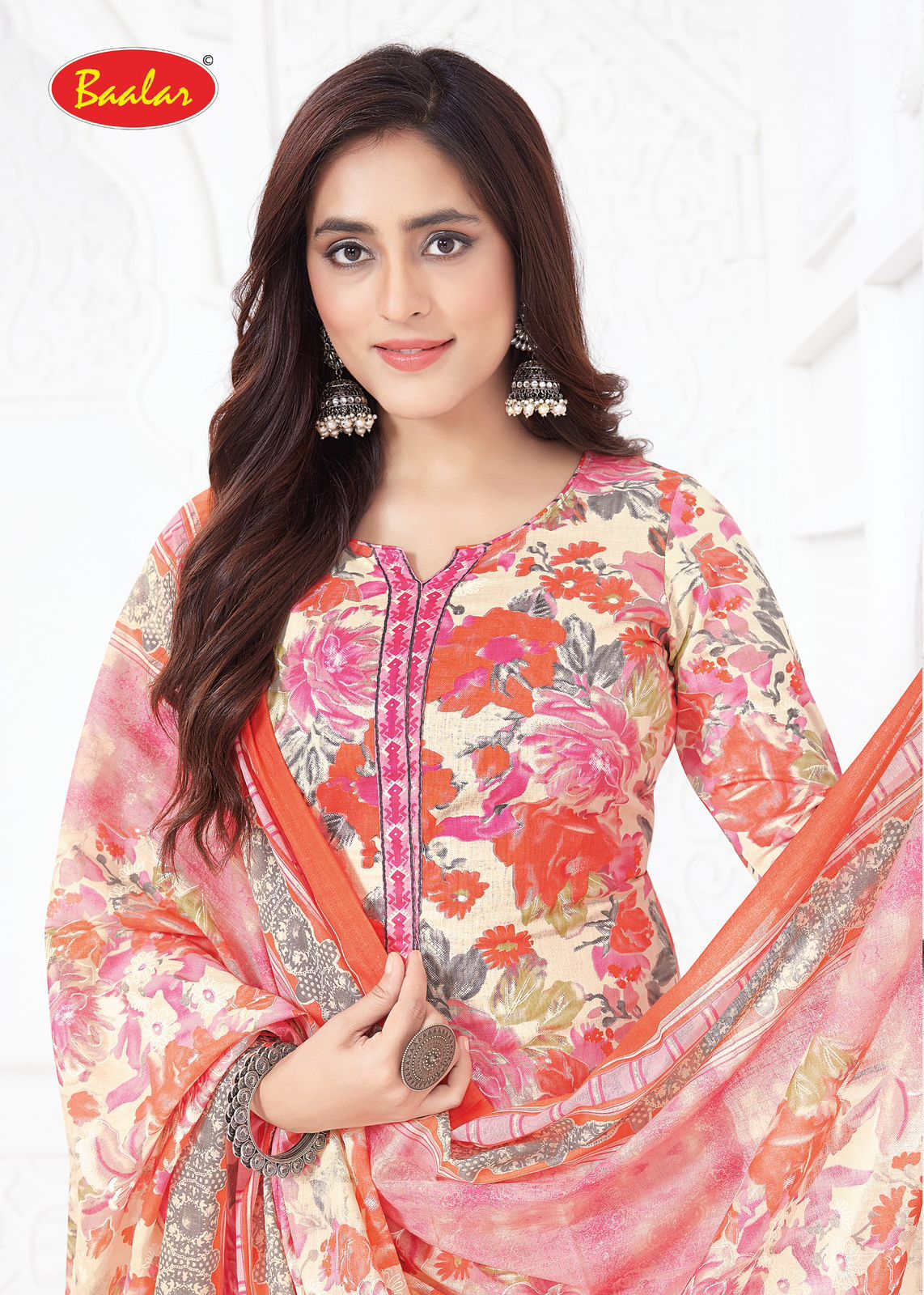 Gulmohar Vol 1 Baalar Lawn Cotton Pant Style Suits Supplier Gujarat