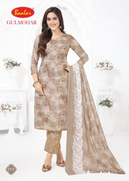 Gulmohar Vol 1 Baalar Lawn Cotton Pant Style Suits Supplier Gujarat