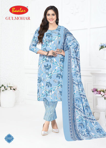 Gulmohar Vol 1 Baalar Lawn Cotton Pant Style Suits Supplier Gujarat