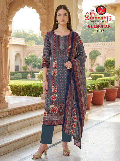 Gulmohar Vol 1 Ganeshji Reyon Karachi Salwar Suits Exporter