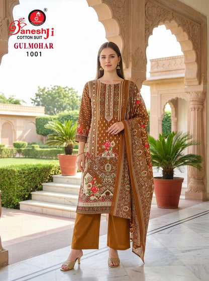 Gulmohar Vol 1 Ganeshji Reyon Karachi Salwar Suits Exporter