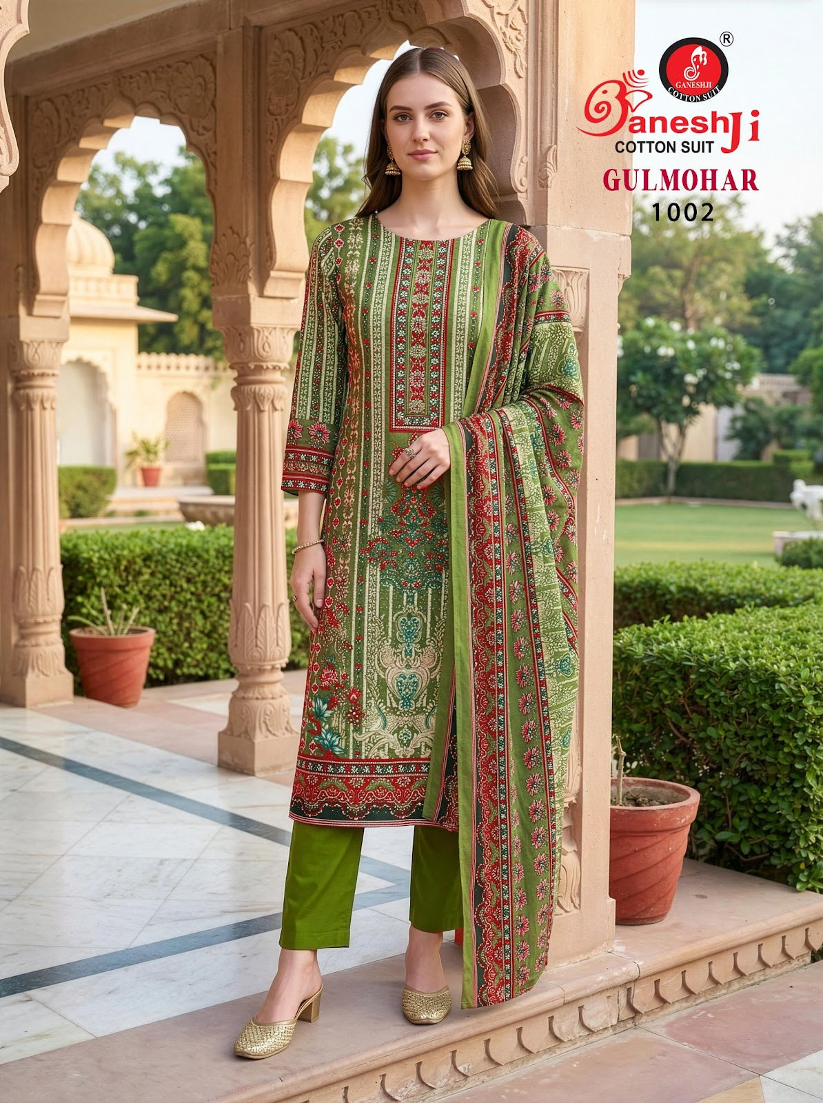 Gulmohar Vol 1 Ganeshji Reyon Karachi Salwar Suits Exporter