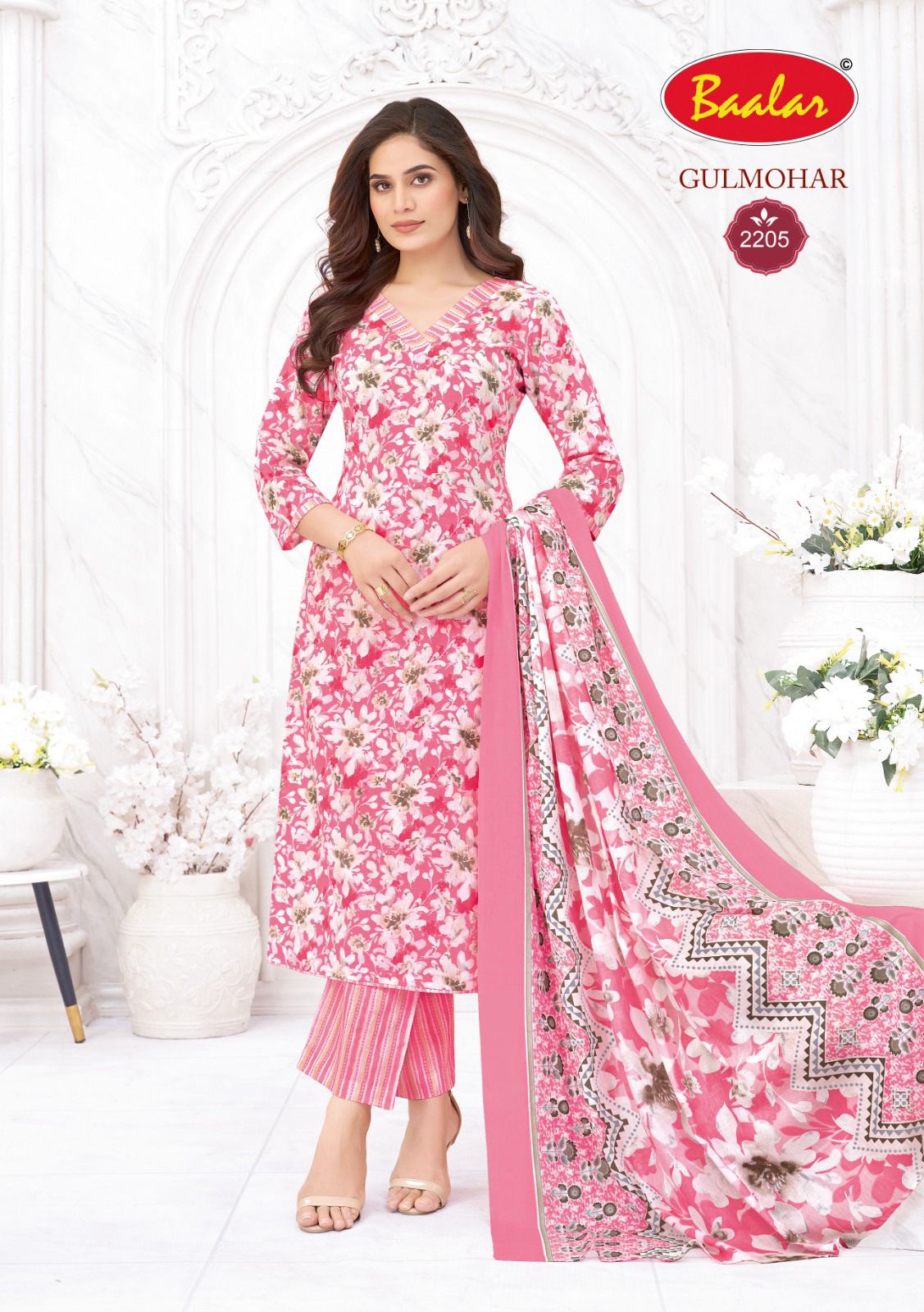 Gulmohar Vol 2 Baalar Cotton Readymade Pant Style Suits Supplier India