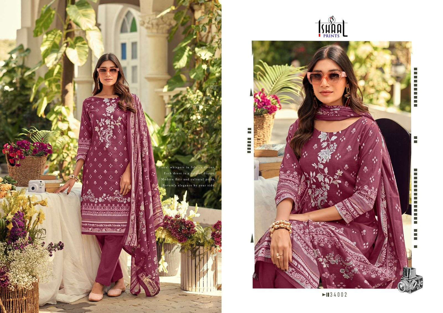Gulmohar Vol 34 Ishaal Prints Lawn Karachi Salwar Suits Wholesale Price
