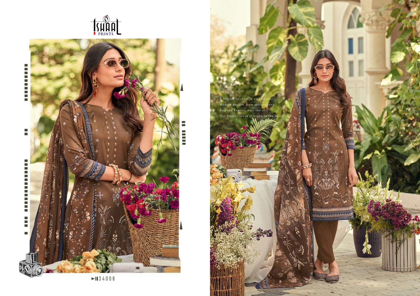 Gulmohar Vol 34 Ishaal Prints Lawn Karachi Salwar Suits Wholesale Price