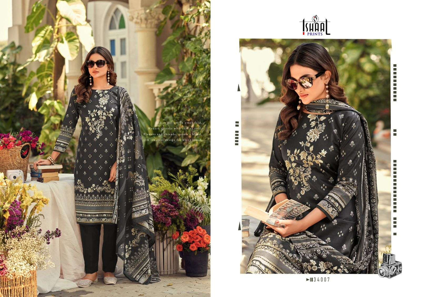Gulmohar Vol 34 Ishaal Prints Lawn Karachi Salwar Suits Wholesale Price