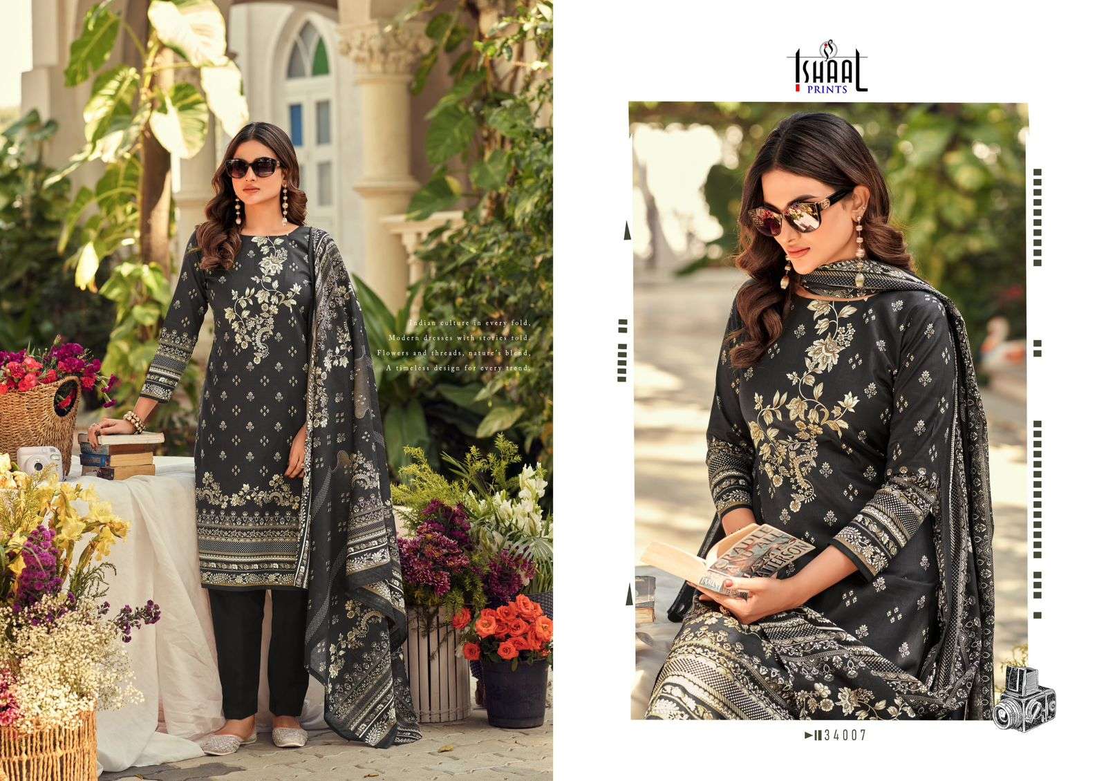 Gulmohar Vol 34 Ishaal Prints Lawn Karachi Salwar Suits Wholesale Price