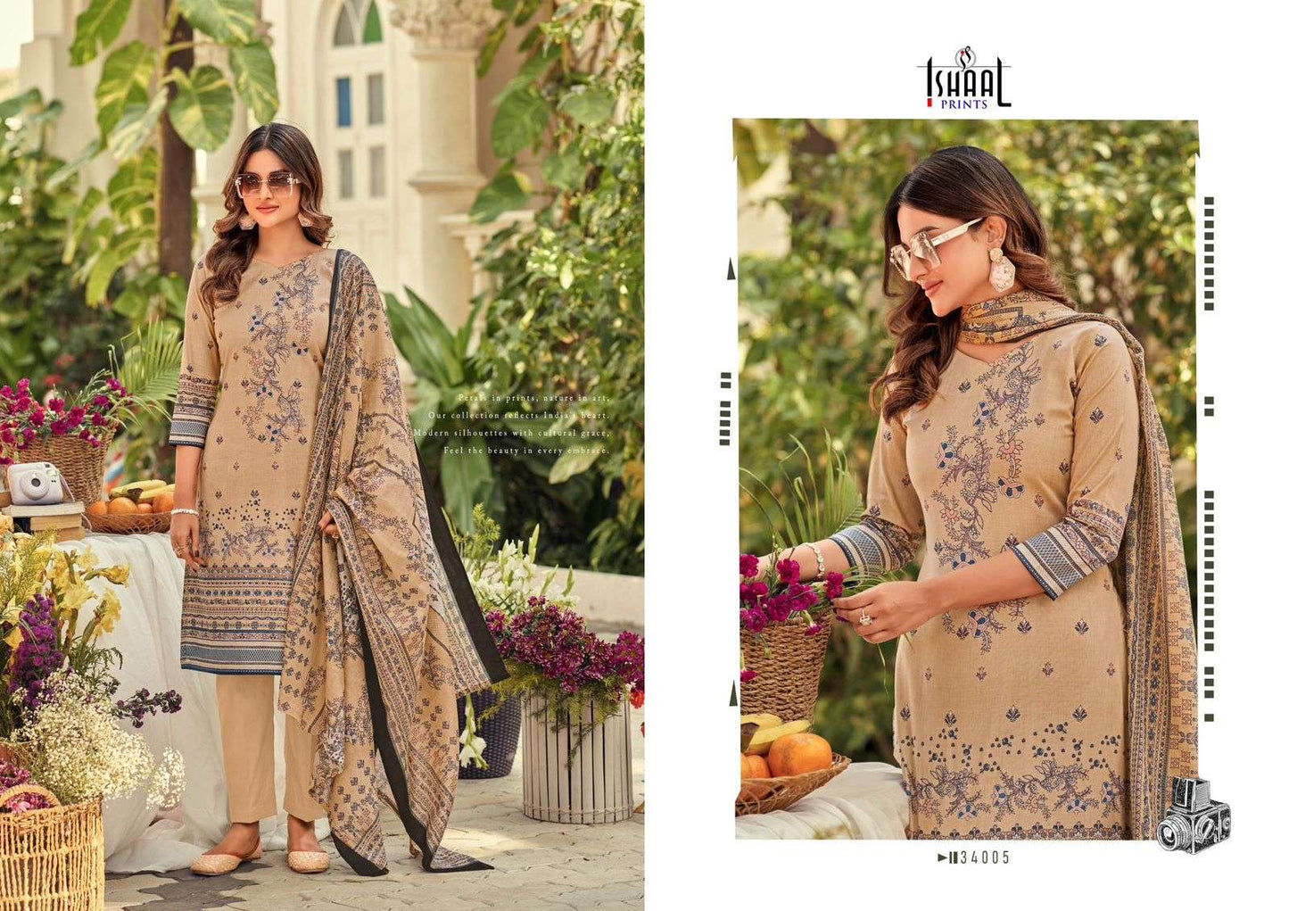 Gulmohar Vol 34 Ishaal Prints Lawn Karachi Salwar Suits Wholesale Price