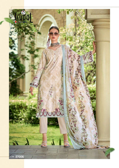 Gulmohar Vol 37 Ishaal Prints Lawn Karachi Salwar Suits Exporter India