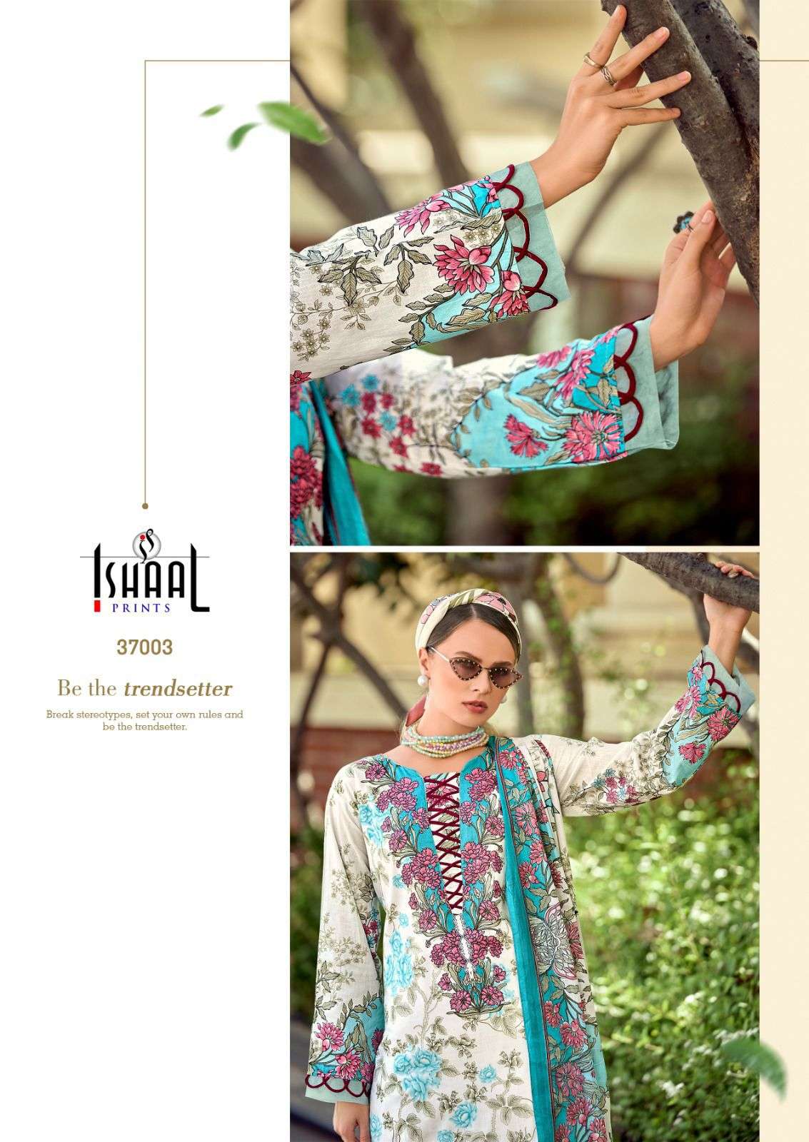 Gulmohar Vol 37 Ishaal Prints Lawn Karachi Salwar Suits Exporter India