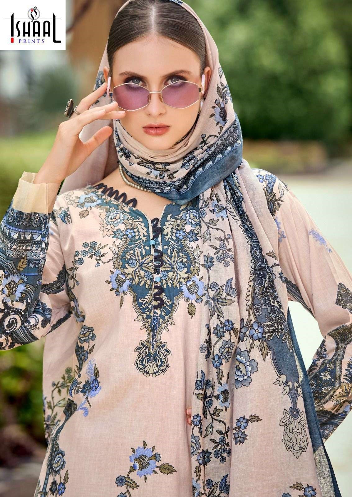Gulmohar Vol 37 Ishaal Prints Lawn Karachi Salwar Suits Exporter India