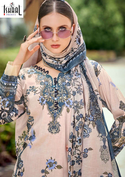 Gulmohar Vol 37 Ishaal Prints Lawn Karachi Salwar Suits Exporter India