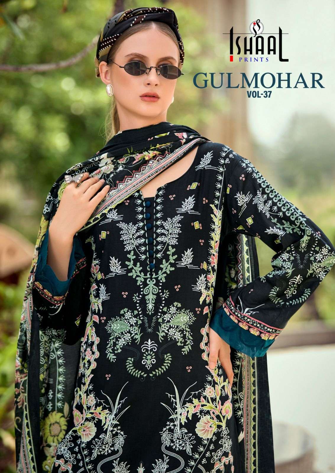 Gulmohar Vol 37 Ishaal Prints Lawn Karachi Salwar Suits Exporter India