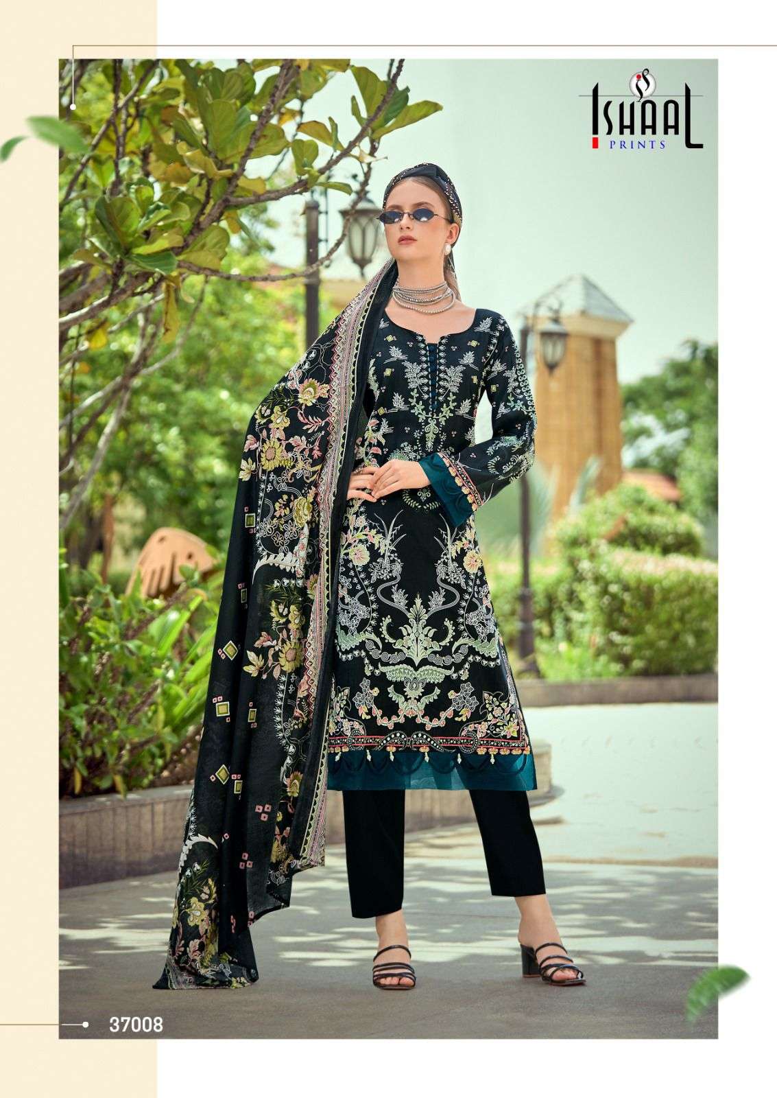 Gulmohar Vol 37 Ishaal Prints Lawn Karachi Salwar Suits Exporter India