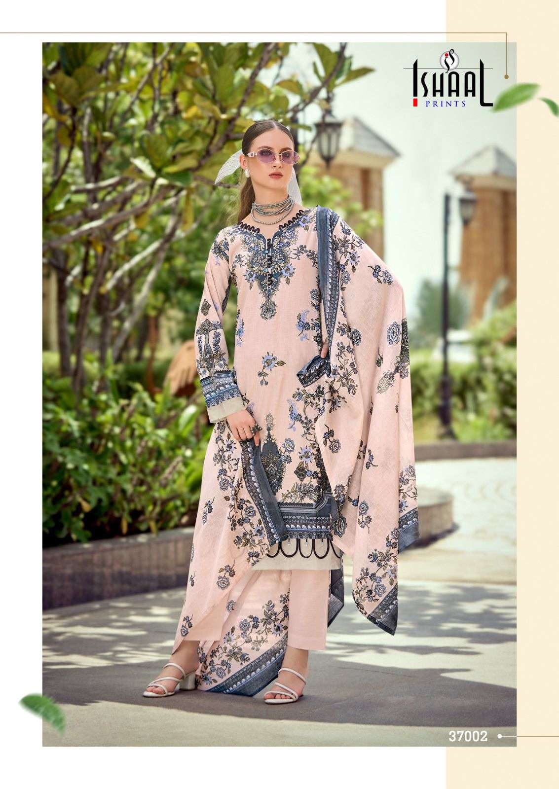 Gulmohar Vol 37 Ishaal Prints Lawn Karachi Salwar Suits Exporter India