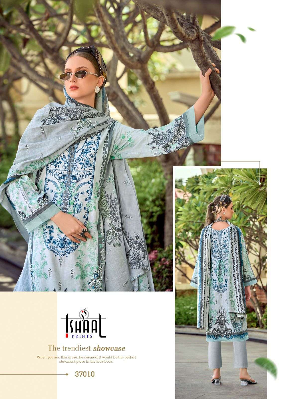 Gulmohar Vol 37 Ishaal Prints Lawn Karachi Salwar Suits Exporter India