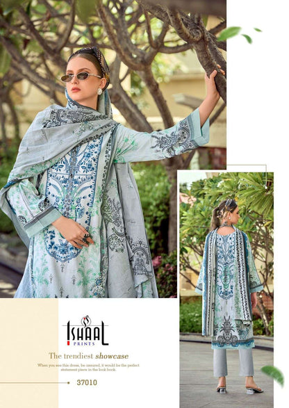 Gulmohar Vol 37 Ishaal Prints Lawn Karachi Salwar Suits Exporter India