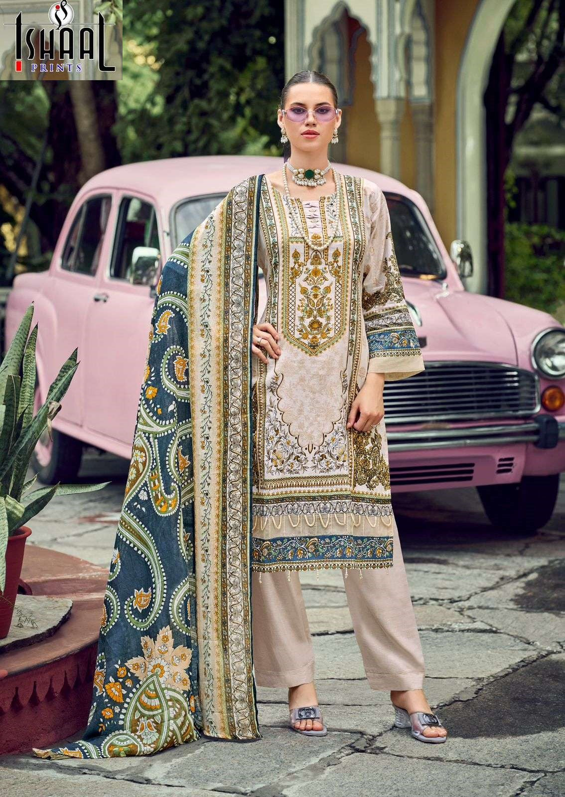Gulmohar Vol 38 Ishaal Prints Pure Lawn Karachi Salwar Suits Wholesale Price