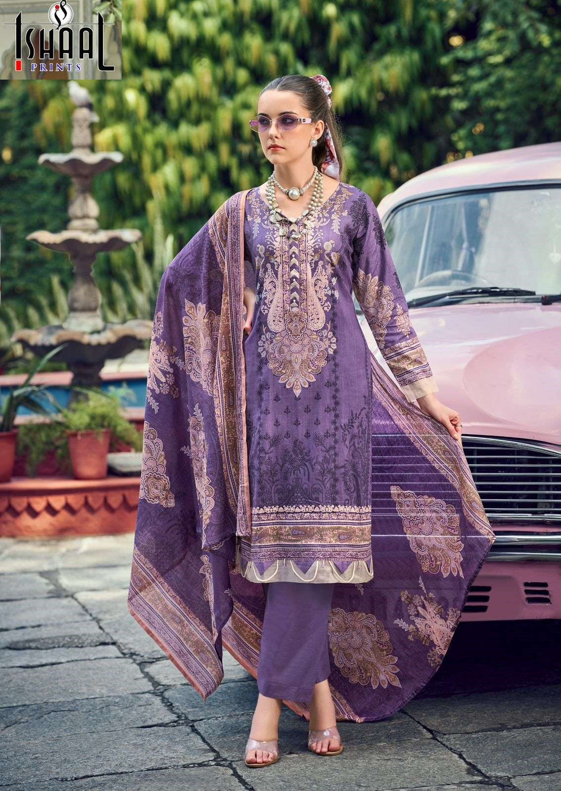 Gulmohar Vol 38 Ishaal Prints Pure Lawn Karachi Salwar Suits Wholesale Price