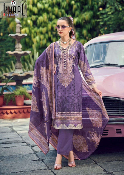 Gulmohar Vol 38 Ishaal Prints Pure Lawn Karachi Salwar Suits Wholesale Price