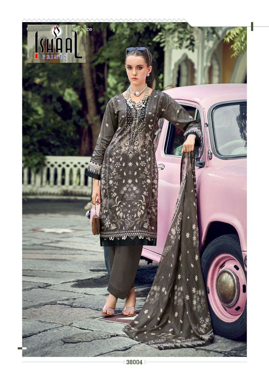 Gulmohar Vol 38 Ishaal Prints Pure Lawn Karachi Salwar Suits Wholesale Price