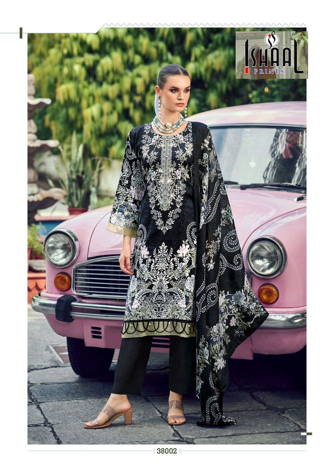 Gulmohar Vol 38 Ishaal Prints Pure Lawn Karachi Salwar Suits Wholesale Price