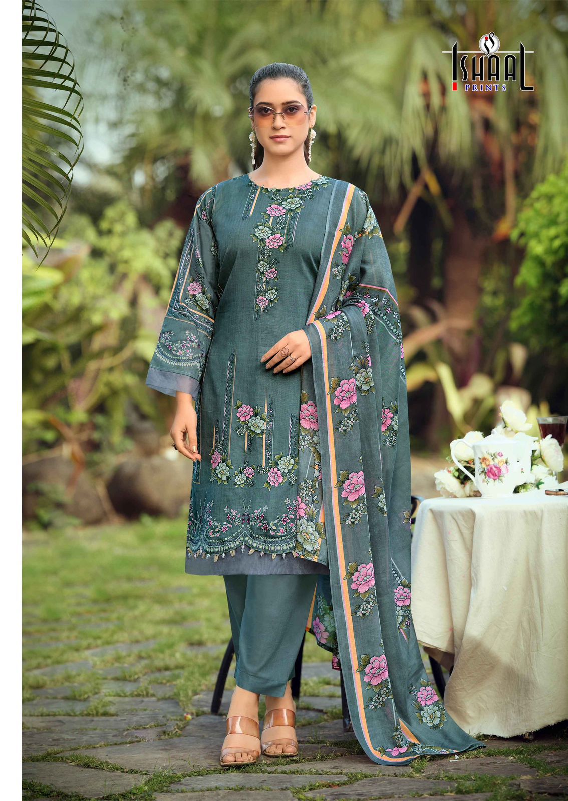 Gulmohar Vol 39 Ishaal Prints Pure Lawn Karachi Salwar Suits Wholesaler India