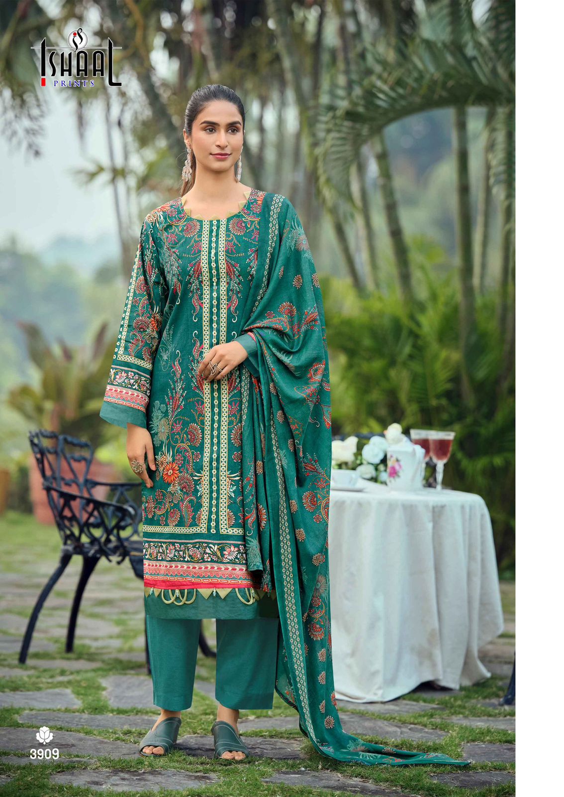 Gulmohar Vol 39 Ishaal Prints Pure Lawn Karachi Salwar Suits Wholesaler India