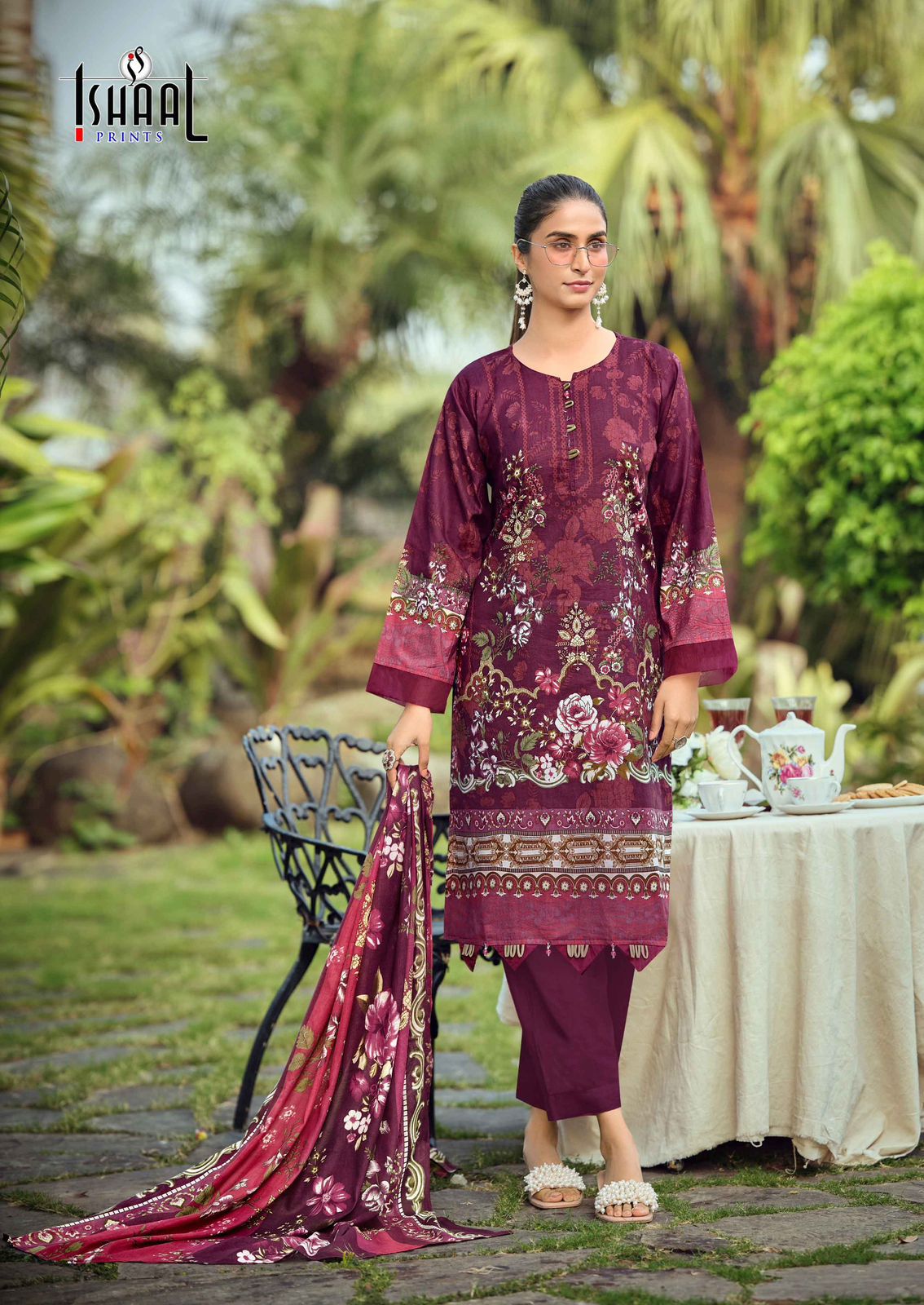 Gulmohar Vol 39 Ishaal Prints Pure Lawn Karachi Salwar Suits Wholesaler India