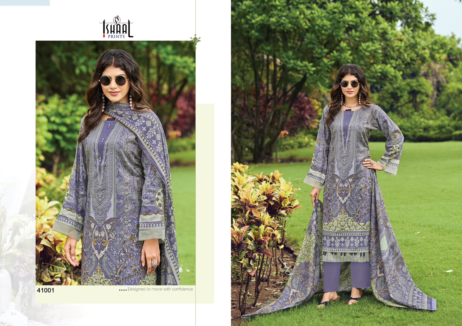 Gulmohar Vol 41 Ishaal Prints Lawn Karachi Salwar Suits Wholesale Rate